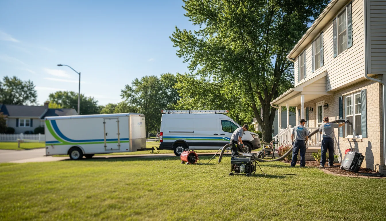 Flooded Basement Restoration And Cleanup With Repair in Prescott, IA near me